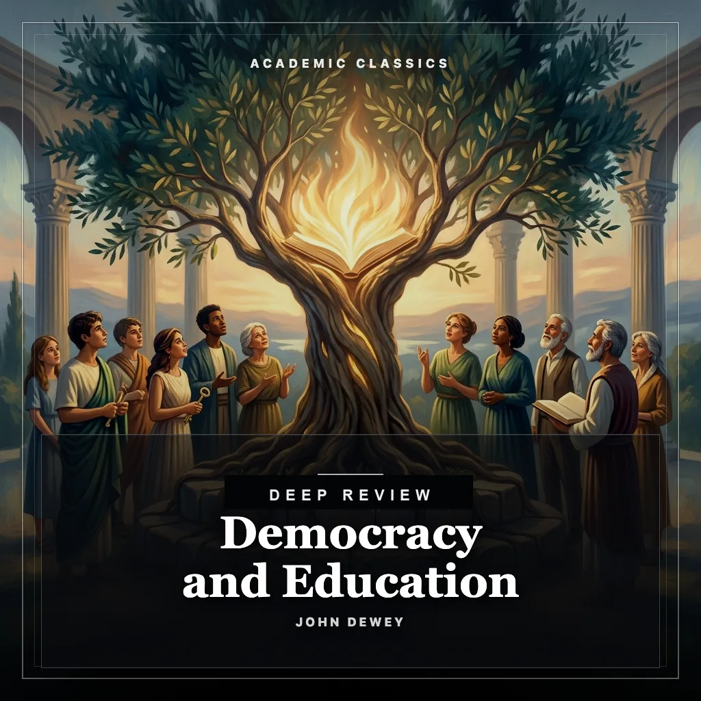 Audiobook cover: Democracy and Education: Deep Review