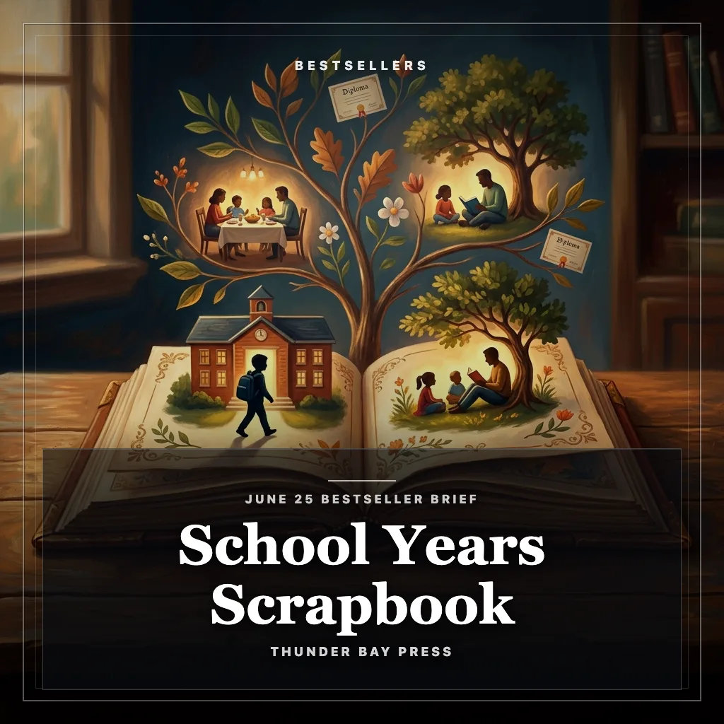 Audiobook cover: School Years Scrapbook: June 25 Bestseller Brief