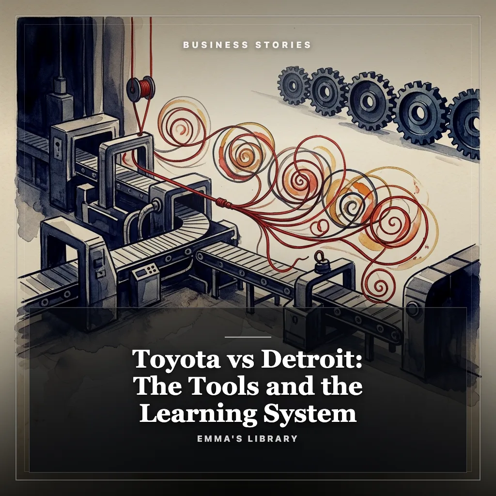 Audiobook cover: Toyota vs Detroit: The Tools and the Learning System