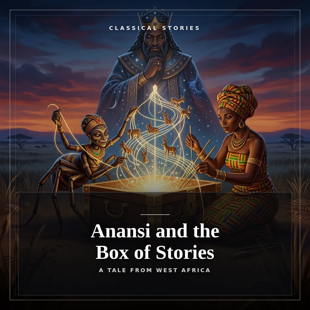 Audiobook cover: Anansi and the Box of Stories