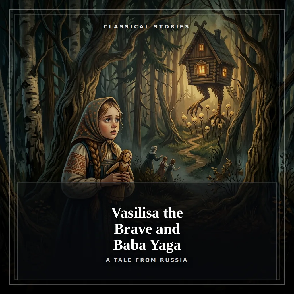 Audiobook cover: Vasilisa the Brave and Baba Yaga