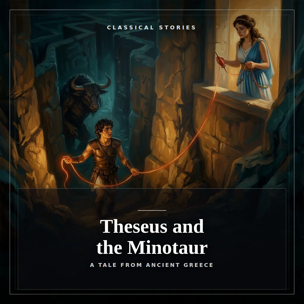 Audiobook cover: Theseus and the Minotaur