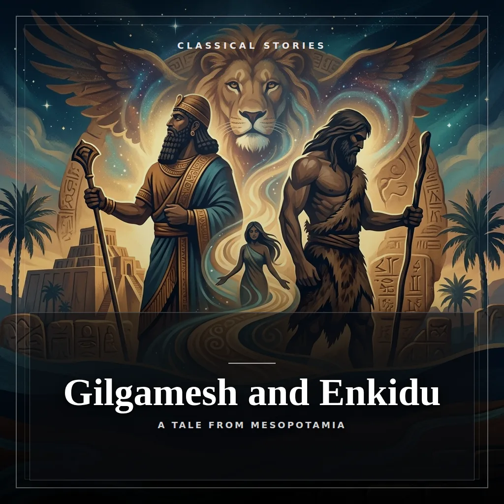 Audiobook cover: Gilgamesh and Enkidu