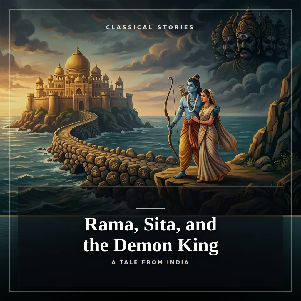Audiobook cover: Rama, Sita, and the Demon King