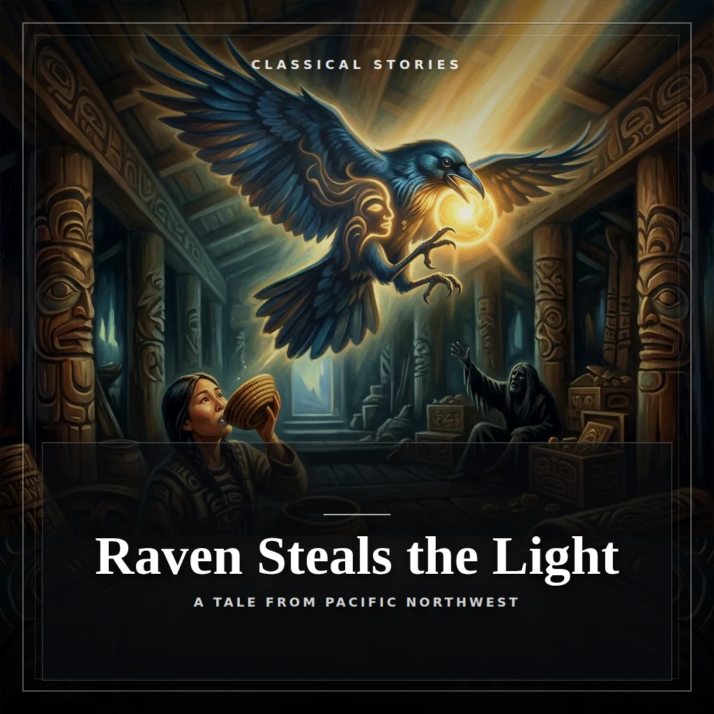 Audiobook cover: Raven Steals the Light