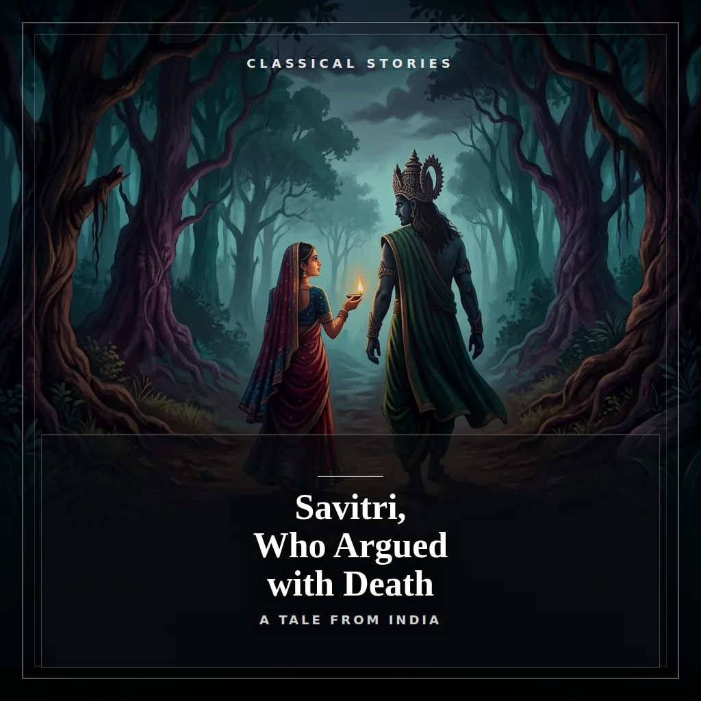 Audiobook cover: Savitri, Who Argued with Death