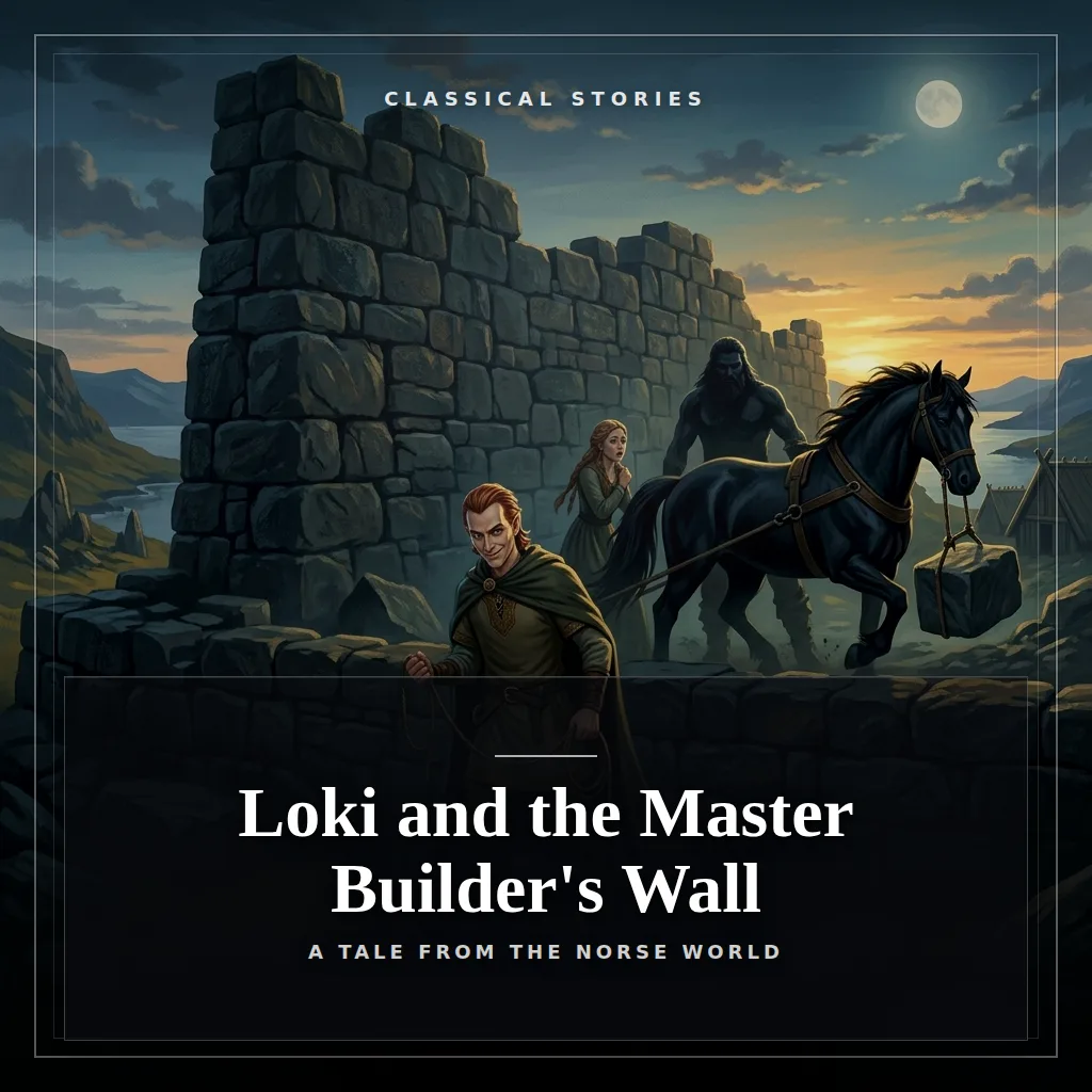 Audiobook cover: Loki and the Master Builder's Wall