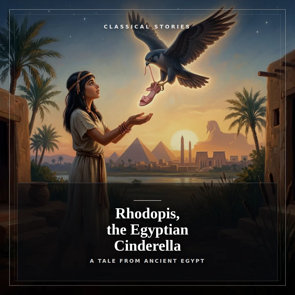 Audiobook cover: Rhodopis, the Egyptian Cinderella