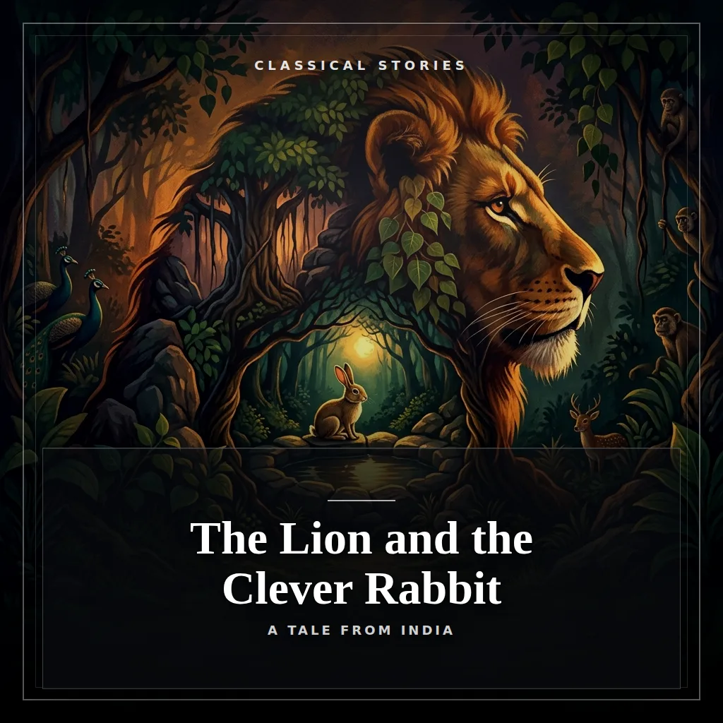 Audiobook cover: The Lion and the Clever Rabbit