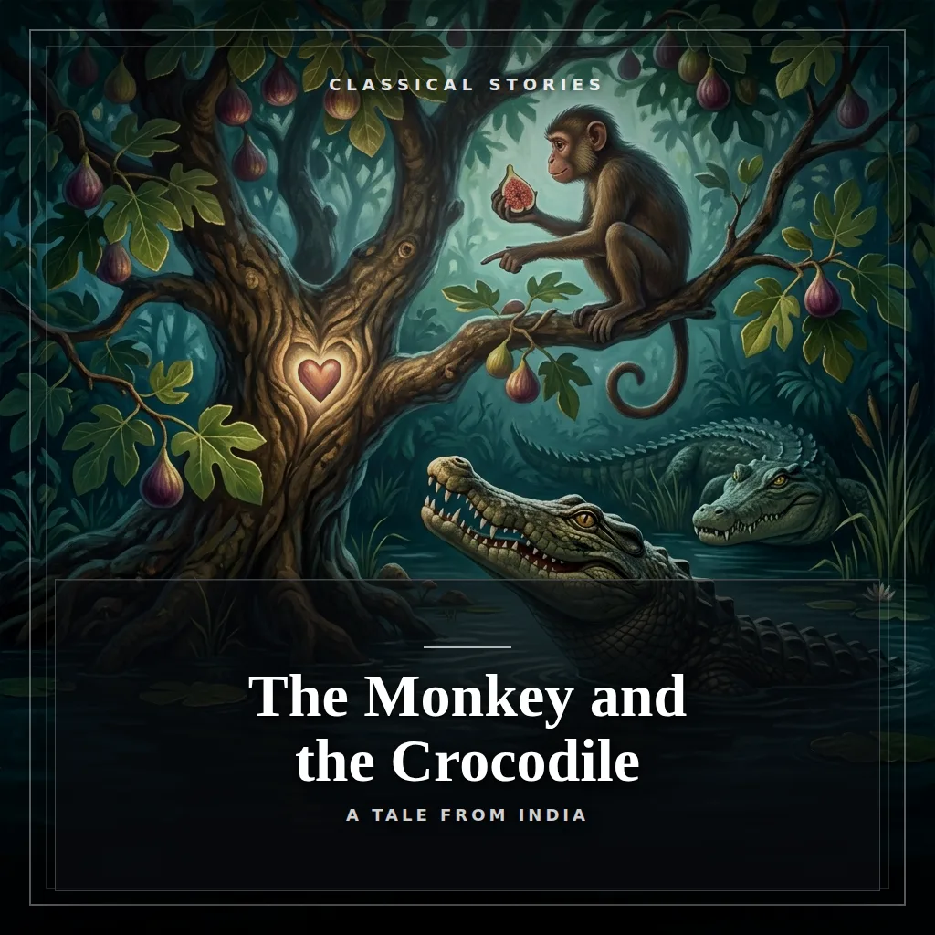 Audiobook cover: The Monkey and the Crocodile