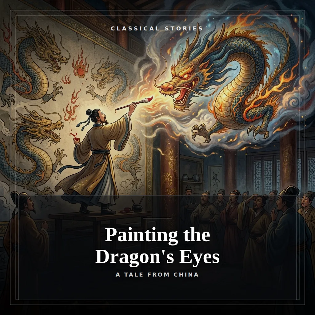 Audiobook cover: Painting the Dragon's Eyes