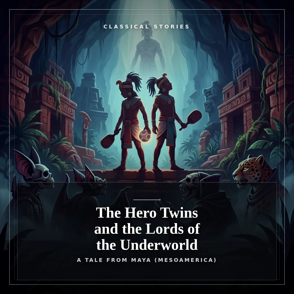 Audiobook cover: The Hero Twins and the Lords of the Underworld