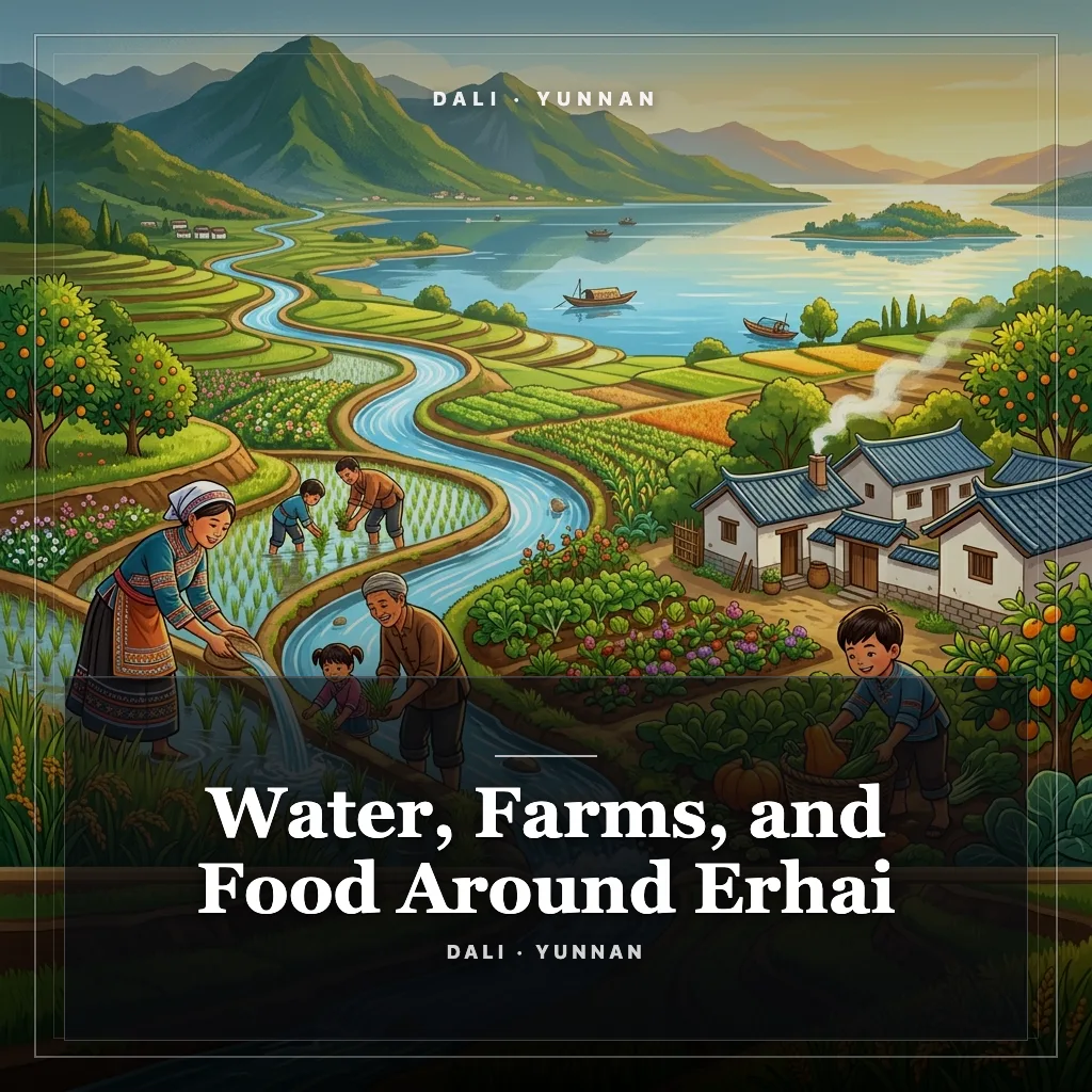 Audiobook cover: Water, Farms, and Food Around Erhai