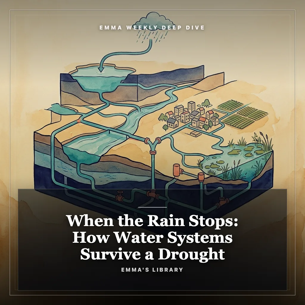 Audiobook cover: When the Rain Stops: How Water Systems Survive a Drought