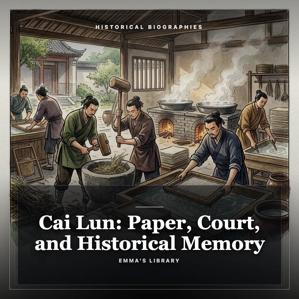 Audiobook cover: Cai Lun: Paper, Court, and Historical Memory