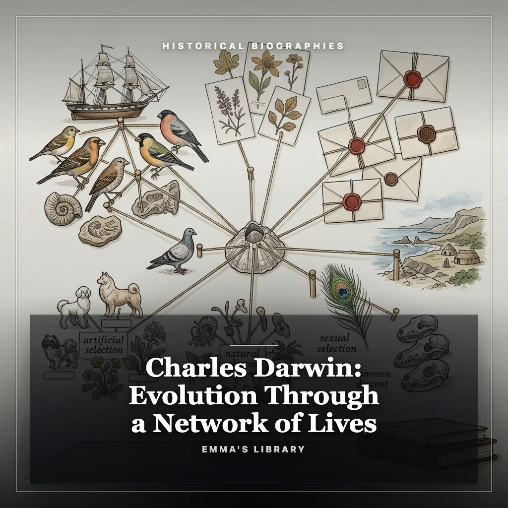 Audiobook cover: Charles Darwin: Evolution Through a Network of Lives