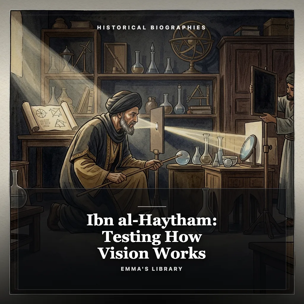 Audiobook cover: Ibn al-Haytham: Testing How Vision Works