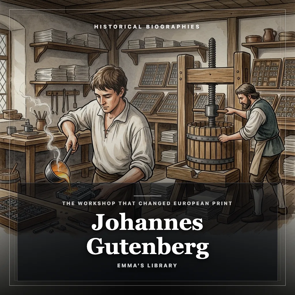 Audiobook cover: Johannes Gutenberg: The Workshop That Changed European Print