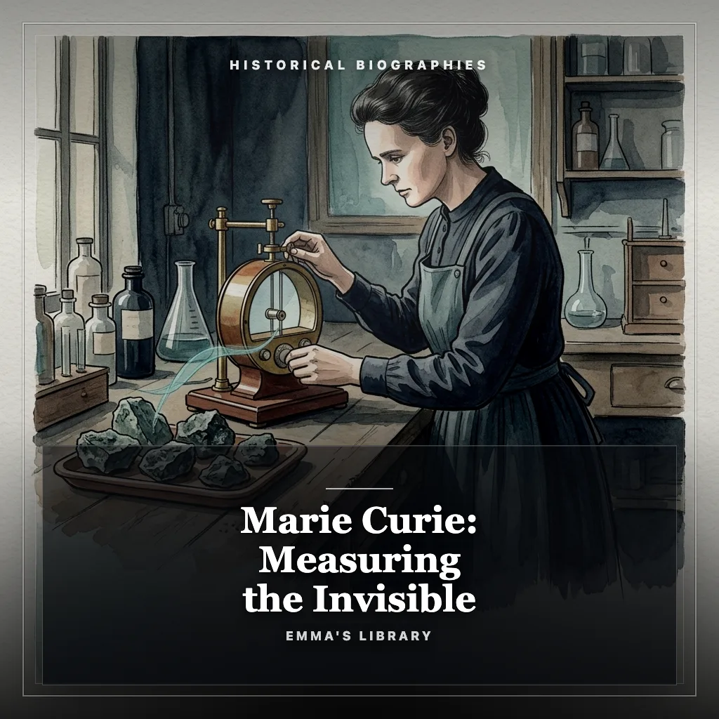 Audiobook cover: Marie Curie: Measuring the Invisible