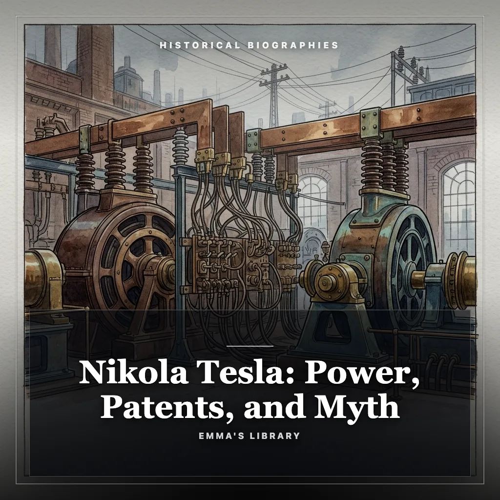 Audiobook cover: Nikola Tesla: Power, Patents, and Myth