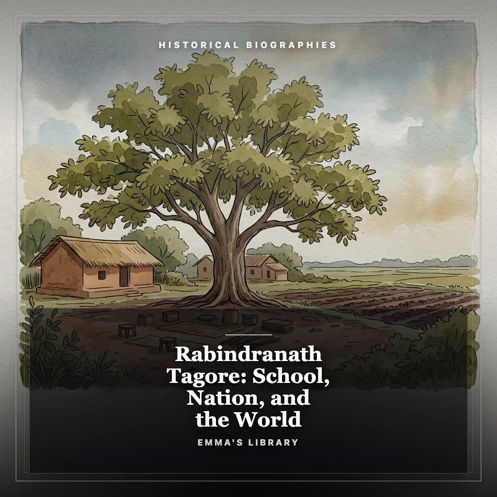 Audiobook cover: Rabindranath Tagore: School, Nation, and the World