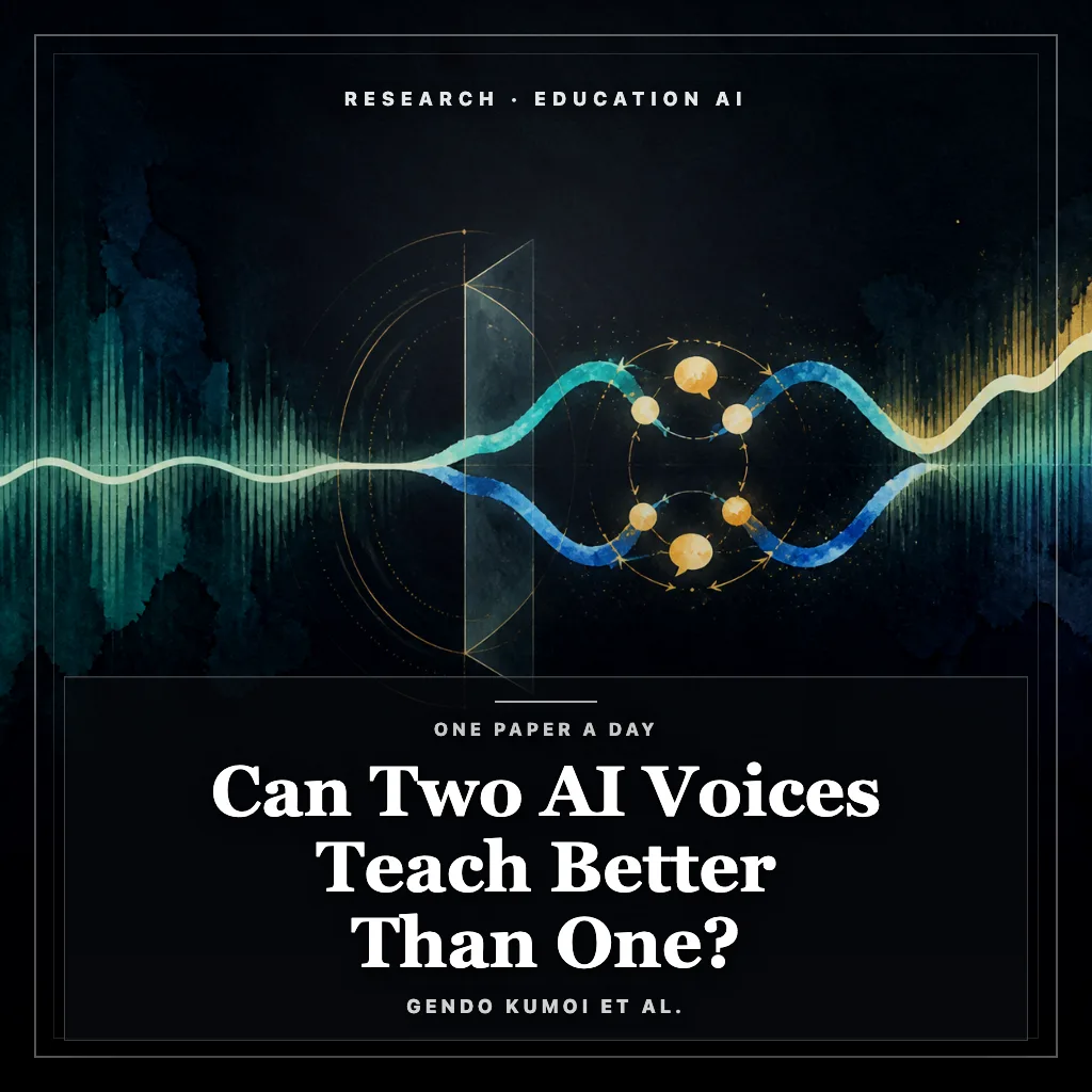 Audiobook cover: Can Two AI Voices Teach Better Than One?