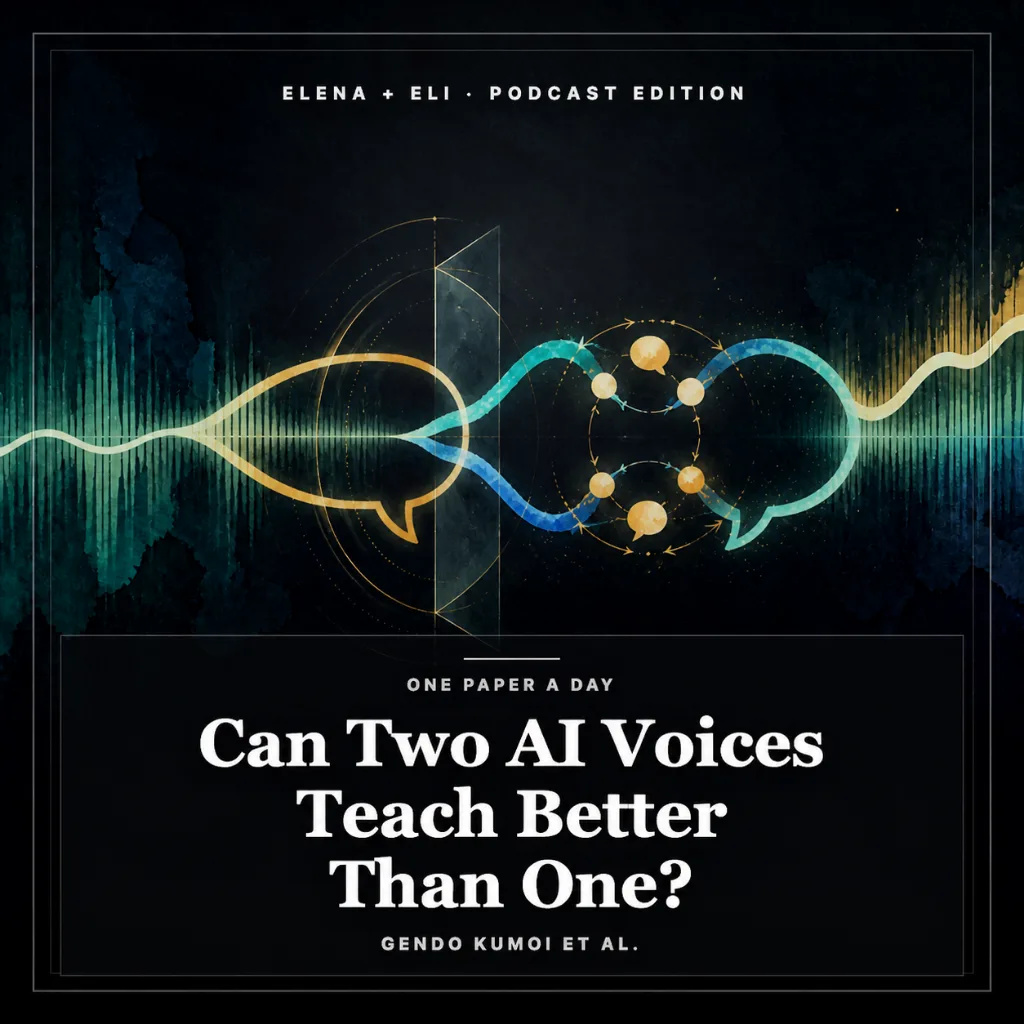 Audiobook cover: Can Two AI Voices Teach Better Than One? — Podcast Edition