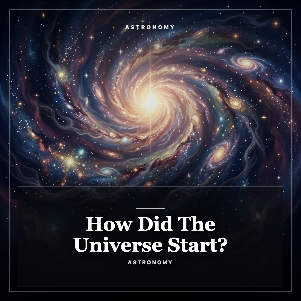 Audiobook cover: How Did The Universe Start?
