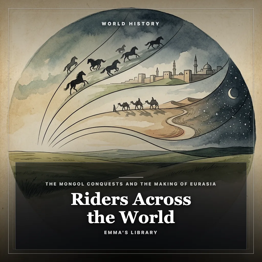 Audiobook cover: Riders Across the World: The Mongol Conquests and the Making of Eurasia
